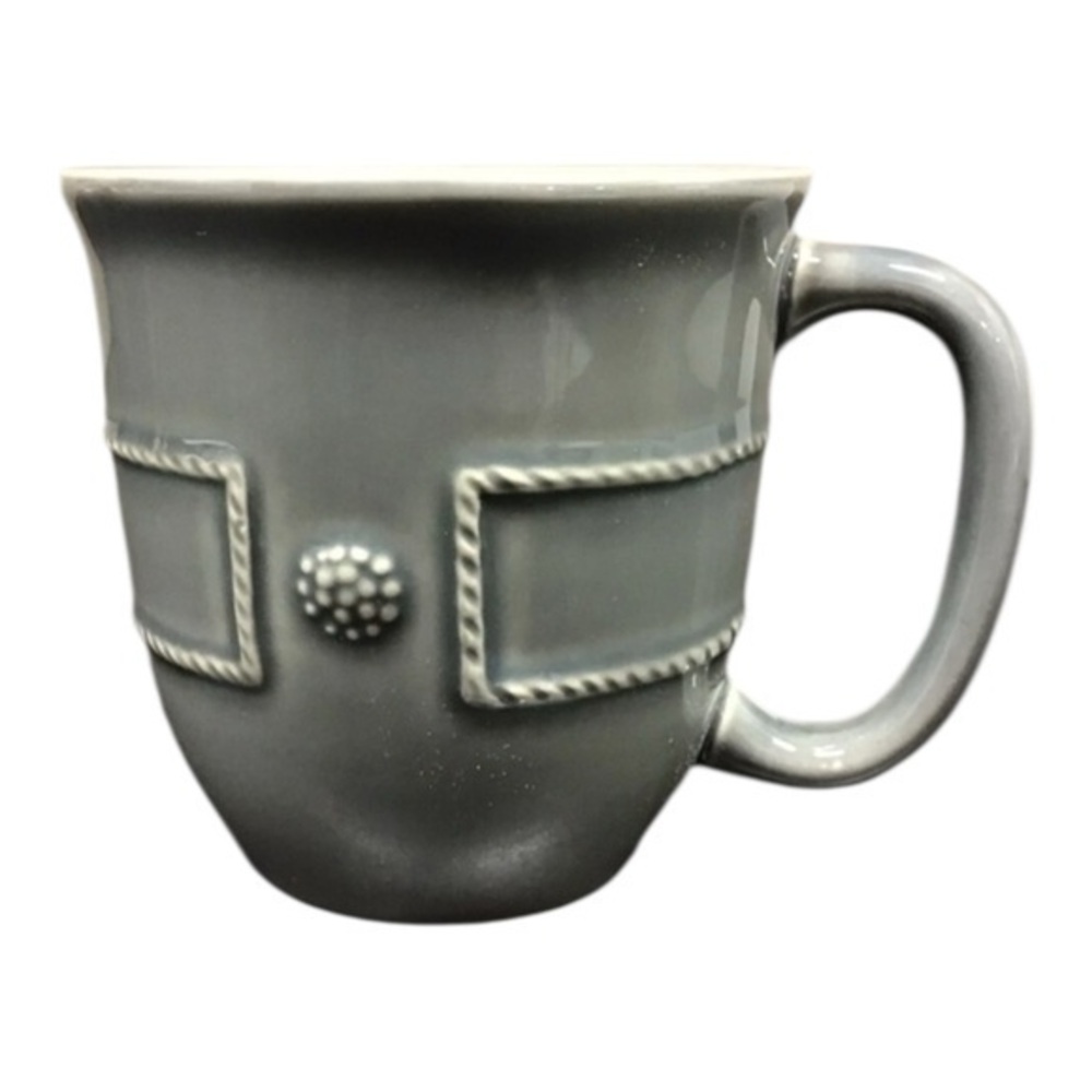 NEW Juliska‎ Berry & Thread Grey French Panel Mug